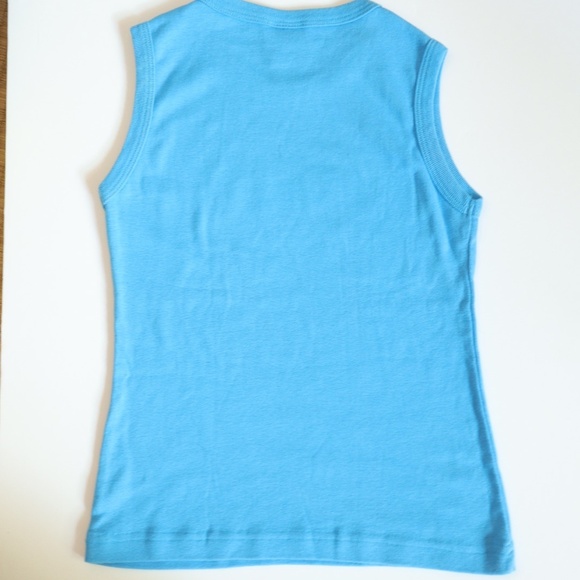 Vintage 90s Y2K ROXY Blue Surf Girl Tank Top / 6-8Y+ - Picture 5 of 5